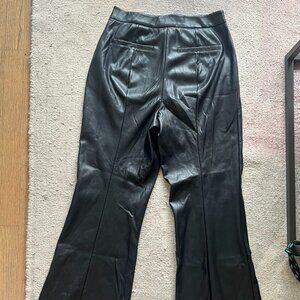 Avec Les Filles Faux for Anthropologie Leather Flare Pants - Size 12